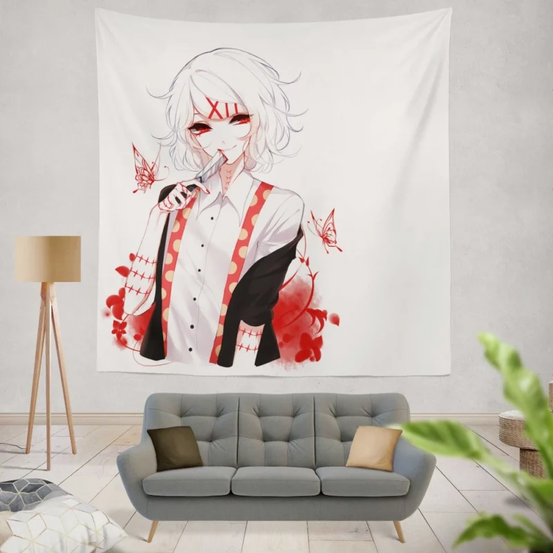 Juuzou Suzuya Quinque Wielder Anime Wall Tapestry