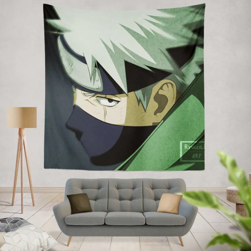 Kakashi Hatake Eternal Legacy Anime Wall Tapestry