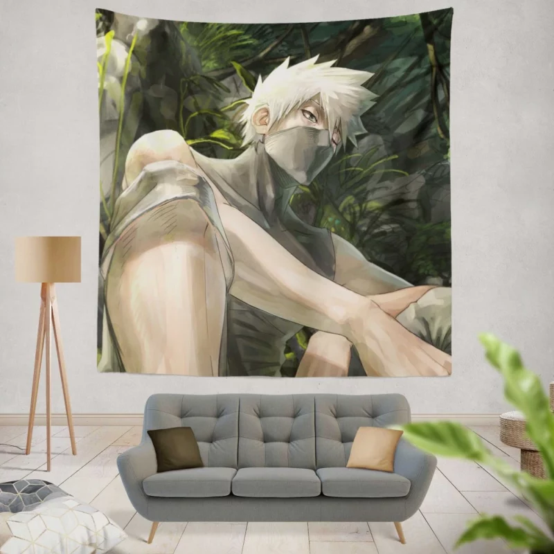 Kakashi Hatake Heroic Exploits Anime Wall Tapestry