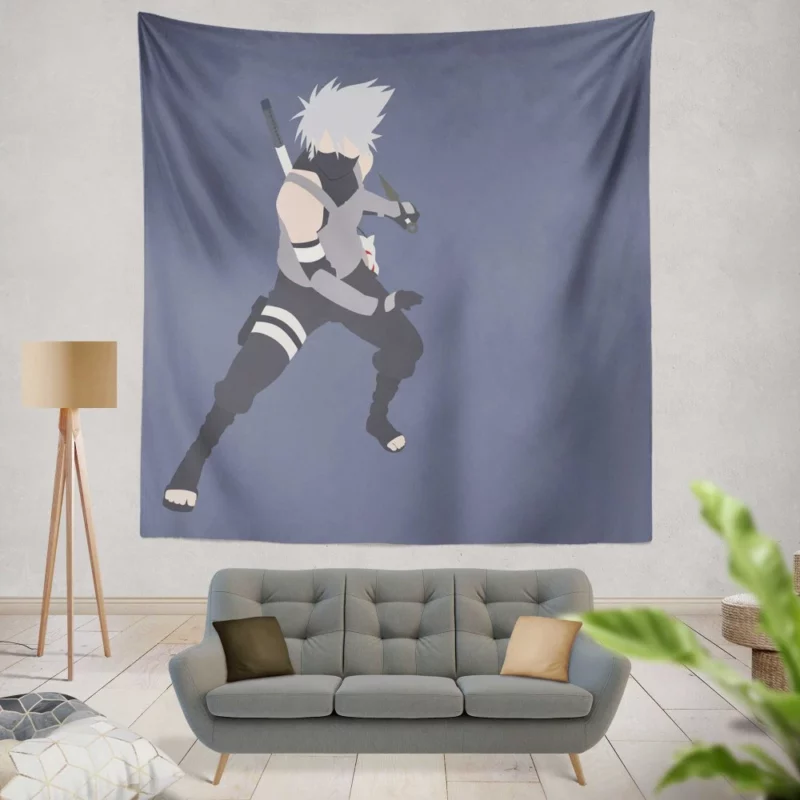 Kakashi Hatake Hokage Journey Anime Wall Tapestry