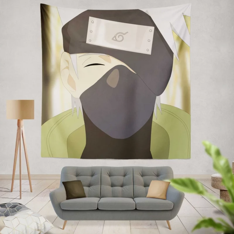 Kakashi Hatake Life Lessons Anime Wall Tapestry