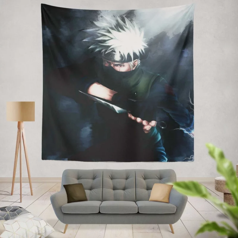 Kakashi Hatake Sharingan Guardian Anime Wall Tapestry