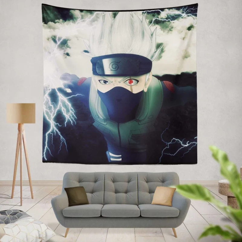 Kakashi Hatake Shrouded Past Anime Wall Tapestry