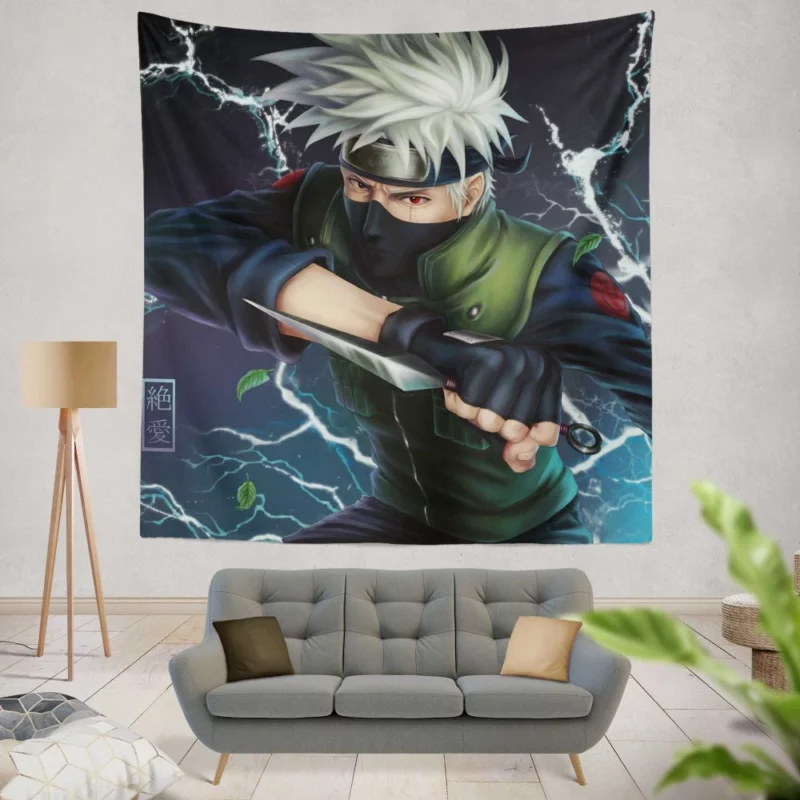 Kakashi Hatake Wisdom Anime Wall Tapestry