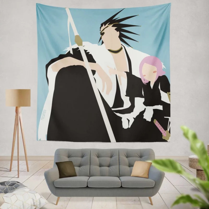 Kenpachi Zaraki Soul Reaper Might Anime Wall Tapestry