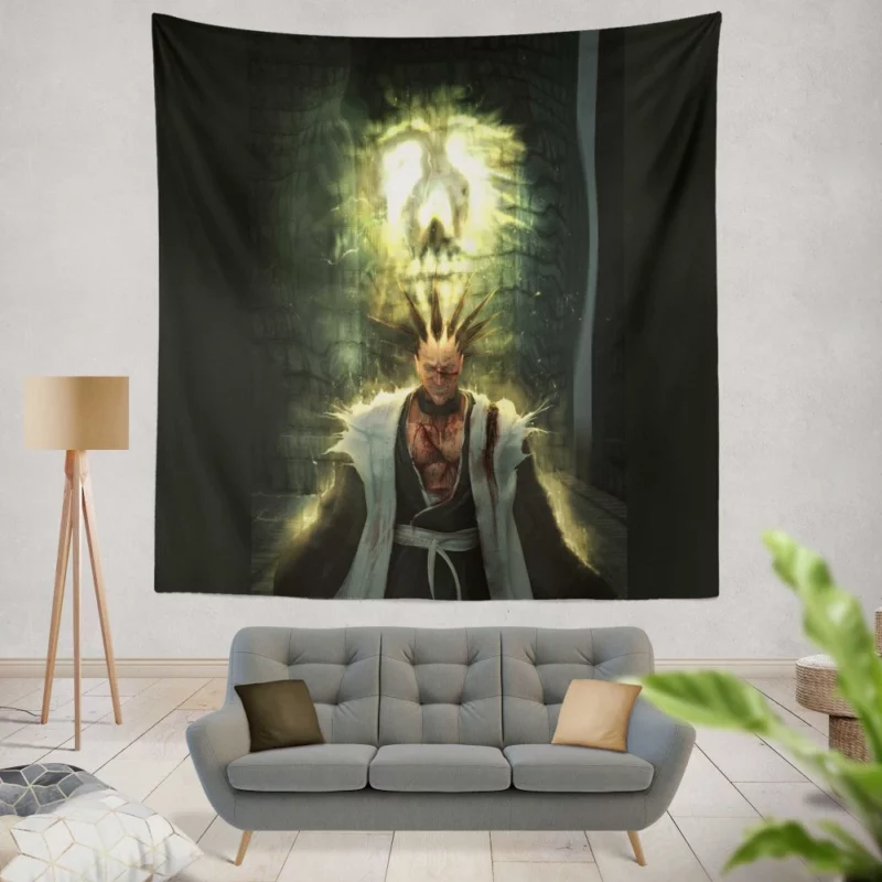 Kenpachi Zaraki Soul Society Warrior Anime Wall Tapestry