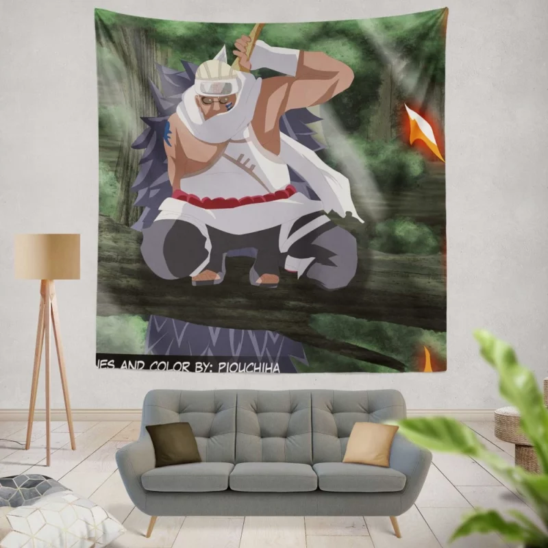 Killer Bee Rap Legend and Shinobi Anime Wall Tapestry