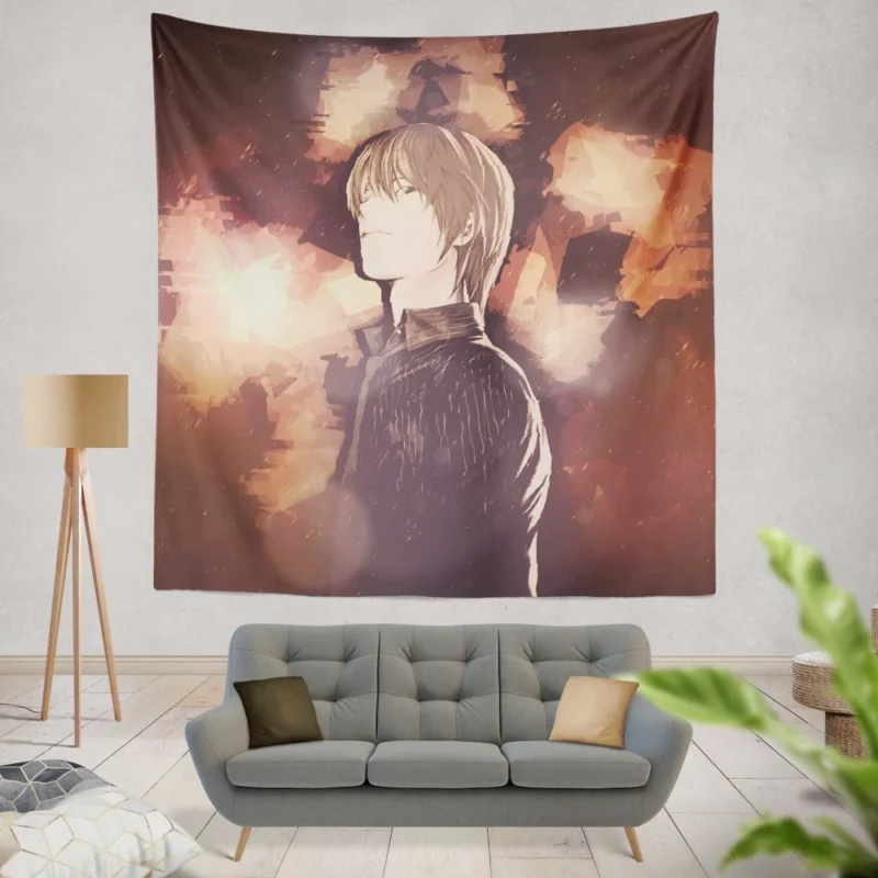 Kira Reign Light Yagami Path Anime Wall Tapestry