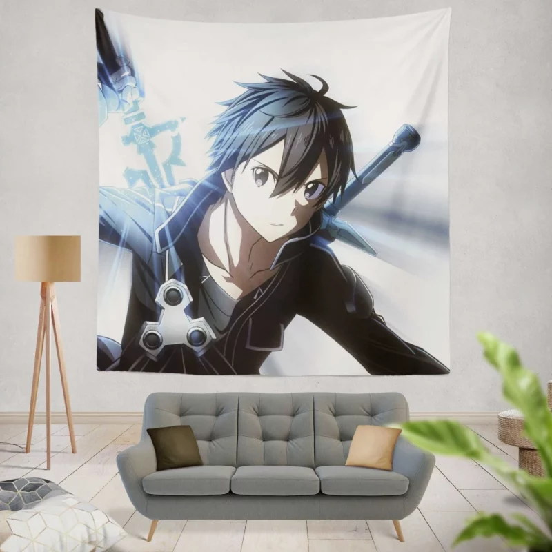 Kirigaya Influence in Sword Art Online Anime Wall Tapestry