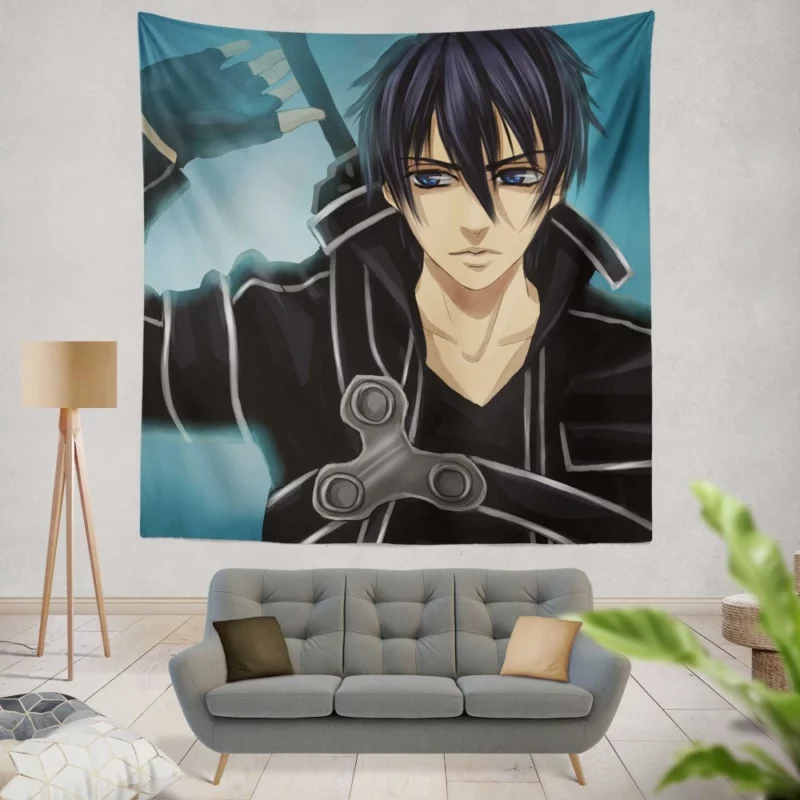 Kirito Sword Art Online Journey Anime Wall Tapestry