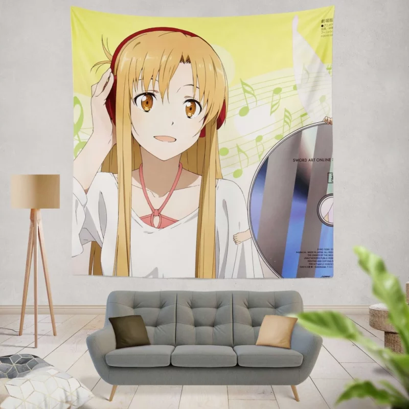 Kirito and Asuna A Legendary Pair Anime Wall Tapestry