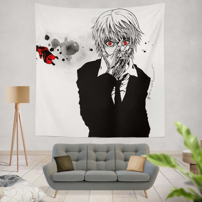 Kurapika Hunter Scarlet Pursuit Anime Wall Tapestry