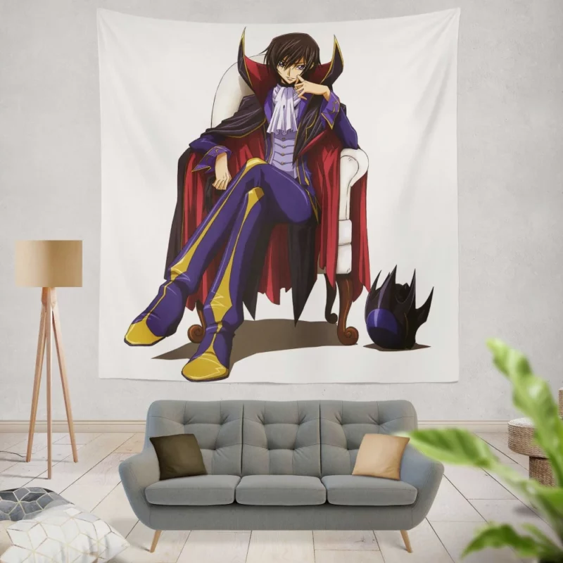 Lelouch Ambitious Journey Anime Wall Tapestry