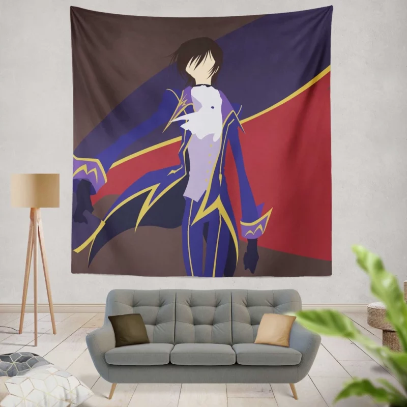 Lelouch Determined Path Anime Wall Tapestry