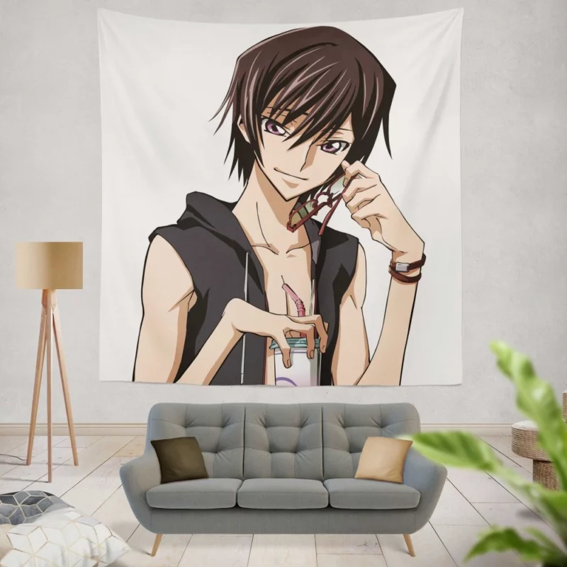 Lelouch Fateful Journey Anime Wall Tapestry