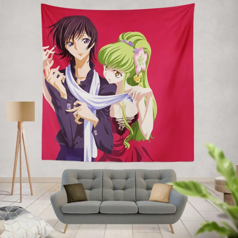 Lelouch Fateful Partner Anime Wall Tapestry