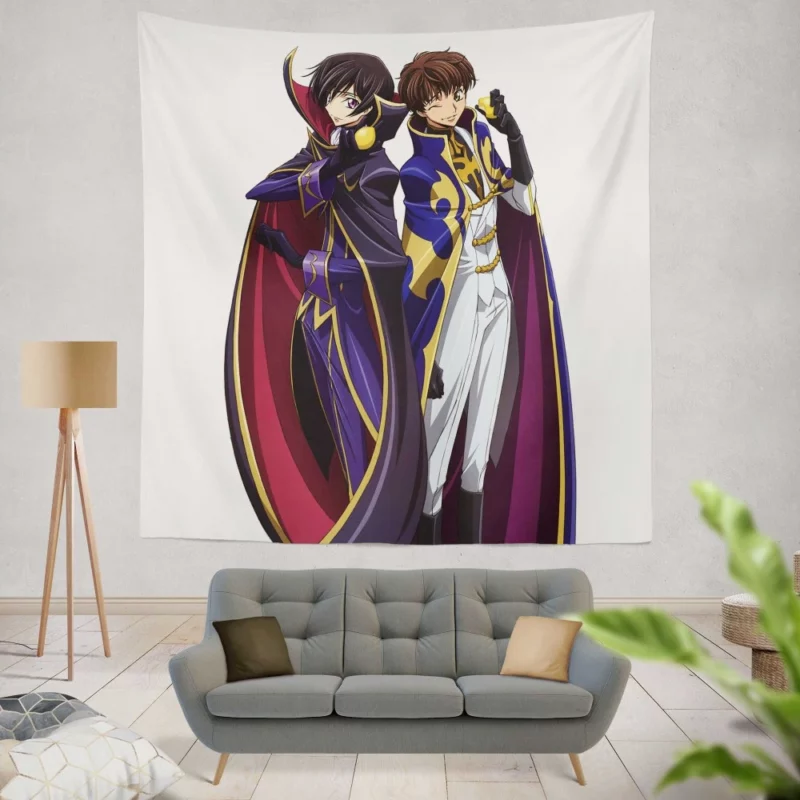 Lelouch Lamperouge Suzaku Kururugi Anime Wall Tapestry