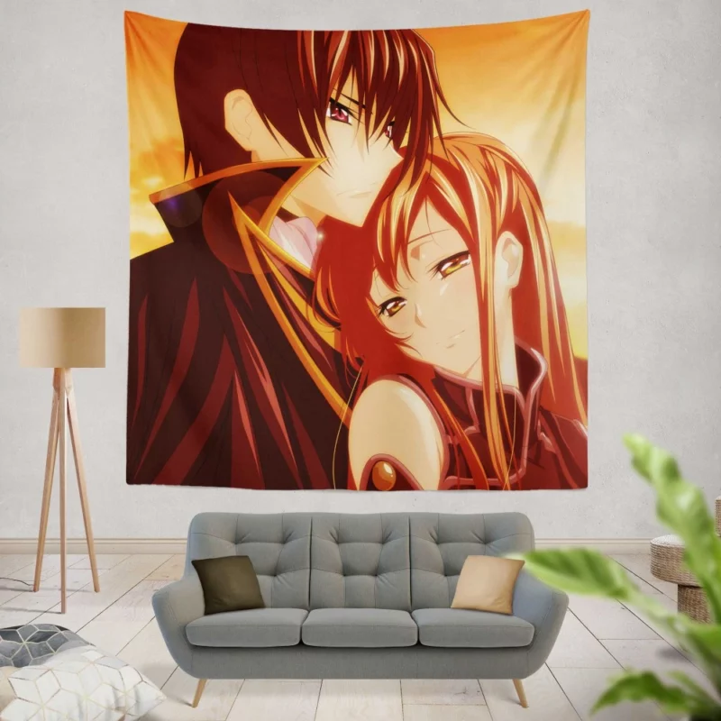 Lelouch Lost Love Anime Wall Tapestry