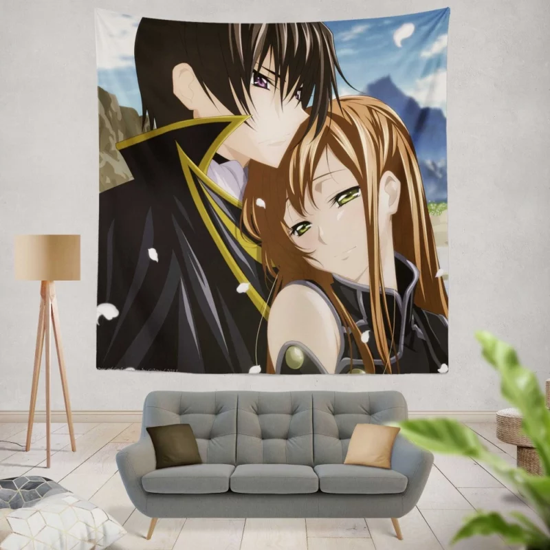 Lelouch & Shirley Story Anime Wall Tapestry