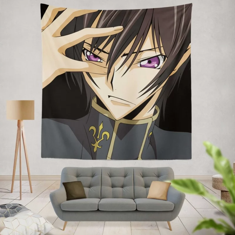 Lelouch Unbreakable Resolve Anime Wall Tapestry