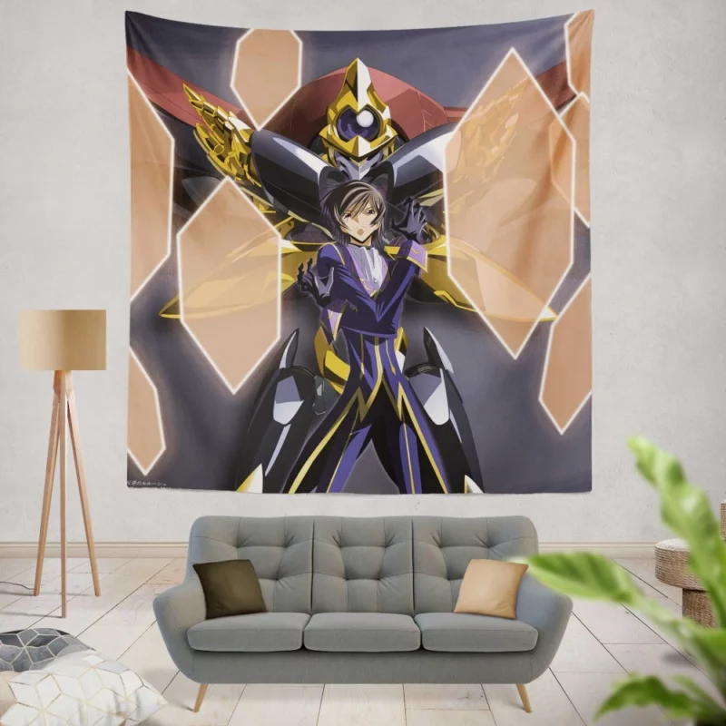 Lelouch Unwavering Spirit Anime Wall Tapestry