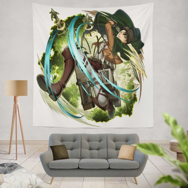 Levi Ackerman Humanity Hope Anime Wall Tapestry