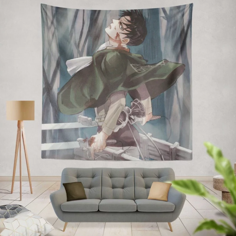 Levi Ackerman Humanity Savior Anime Wall Tapestry