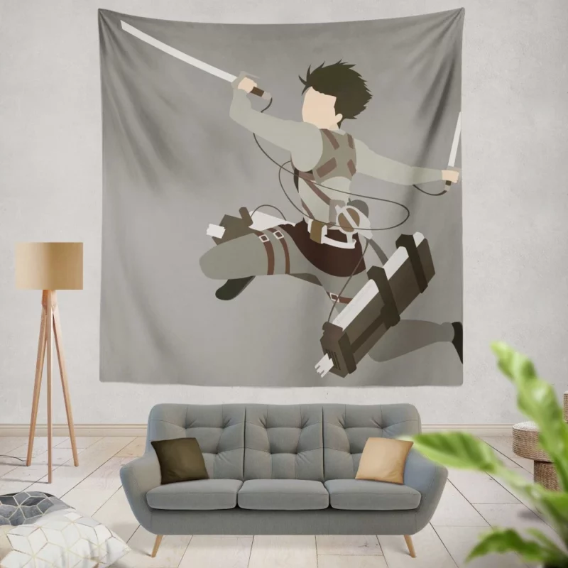 Levi Ackerman Oath Unbroken Anime Wall Tapestry