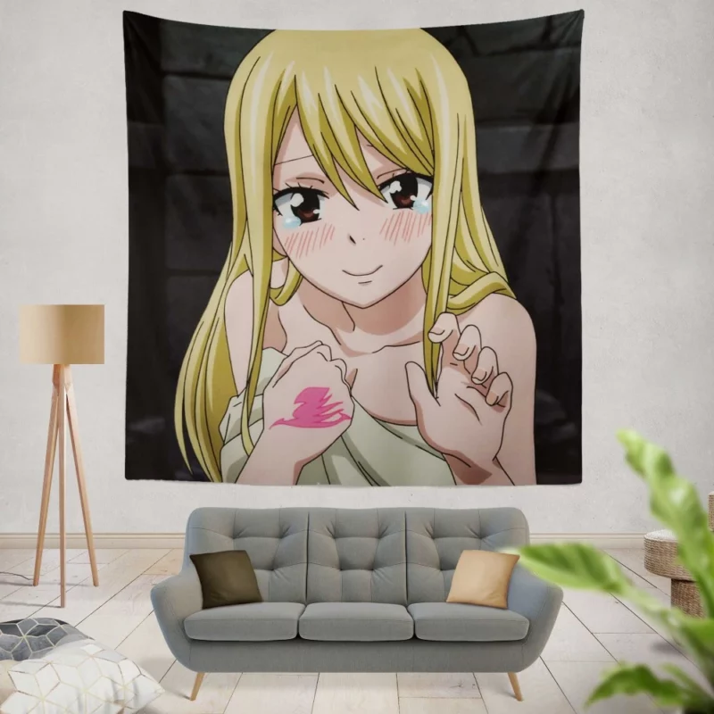 Lucy Heartfilia Celestial Mage Anime Wall Tapestry