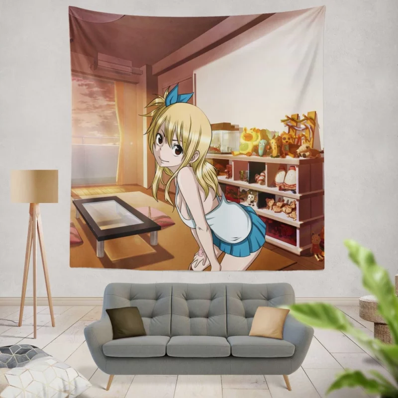 Lucy Heartfilia Guild Adventurer Anime Wall Tapestry