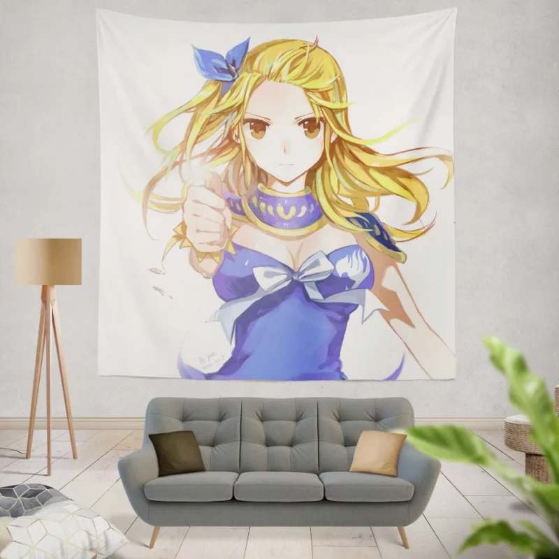 Lucy Heartfilia Magic and Adventure Anime Wall Tapestry