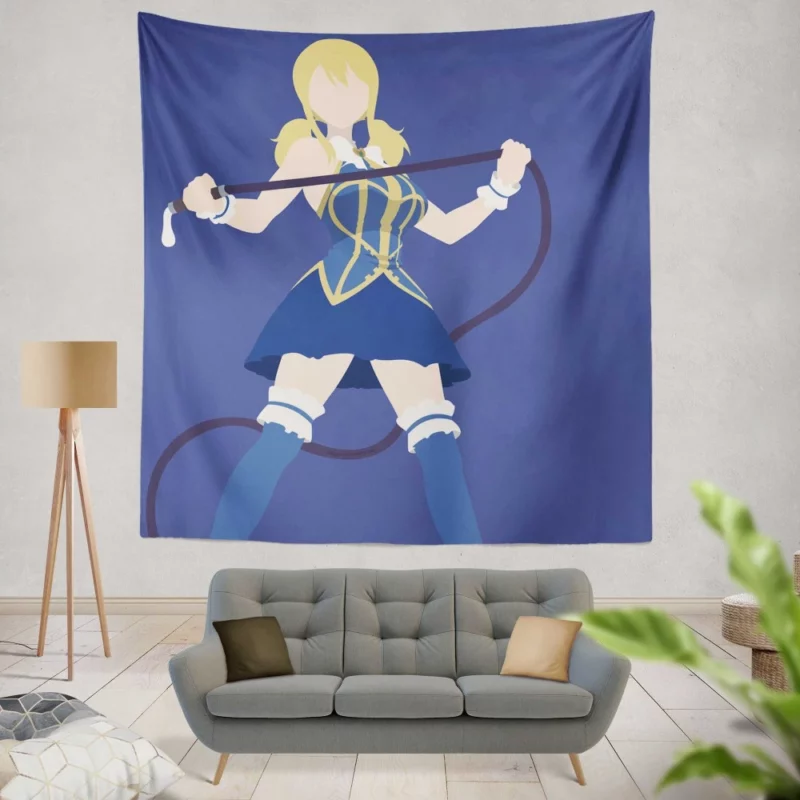 Lucy Heartfilia Magic and Friendship Anime Wall Tapestry