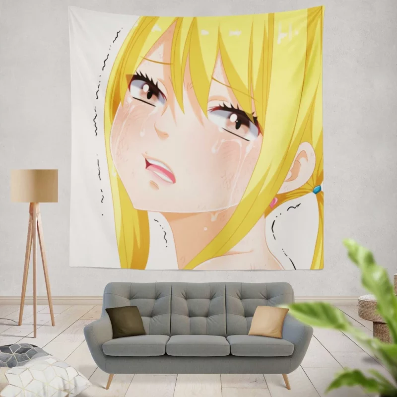 Lucy Heartfilia Magical Journeys Await Anime Wall Tapestry