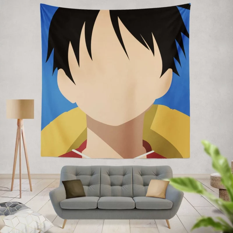 Luffy Courageous Voyage Anime Wall Tapestry