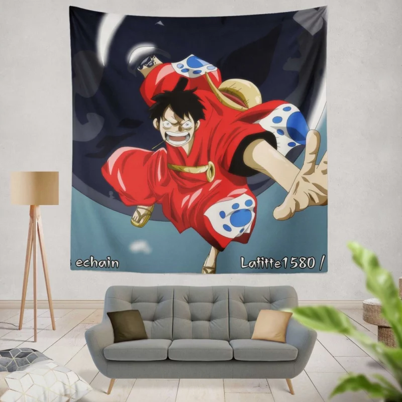 Luffy Never-Ending Quest Anime Wall Tapestry