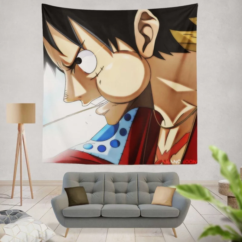 Luffy Triumphs and Trials Anime Wall Tapestry