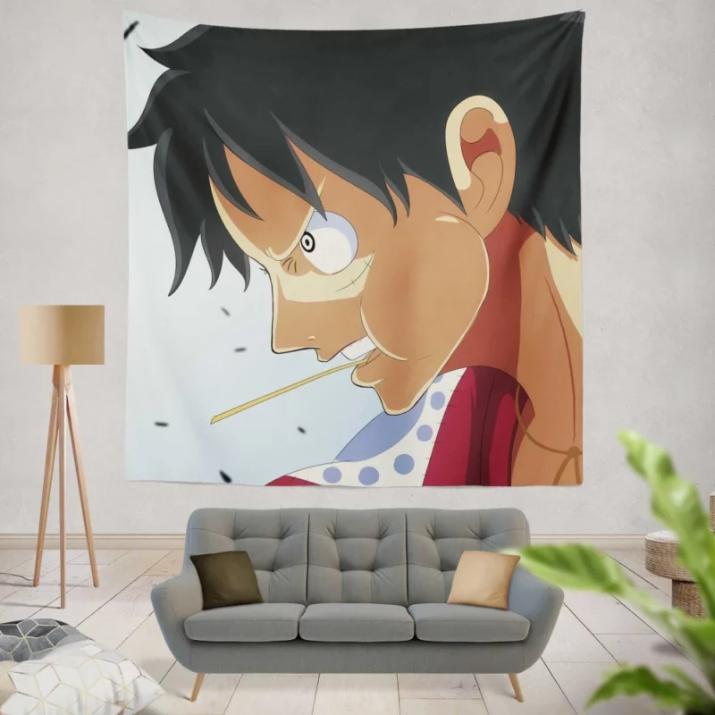 Luffy Unyielding Quest Anime Wall Tapestry