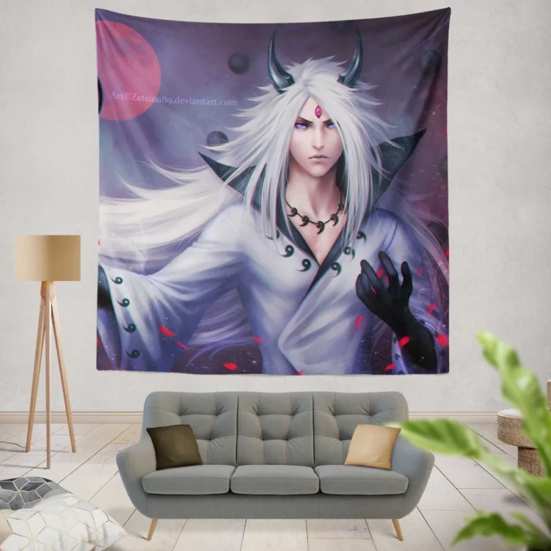 Madara Uchiha Shadow Sovereign Anime Wall Tapestry