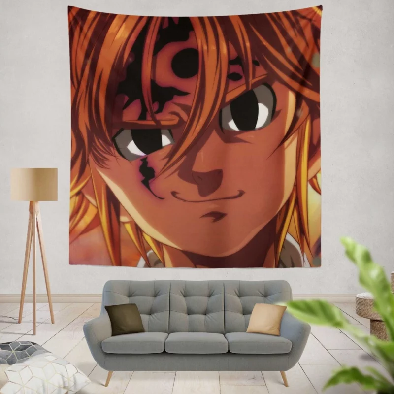 Meliodas Dark Vengeance Anime Wall Tapestry