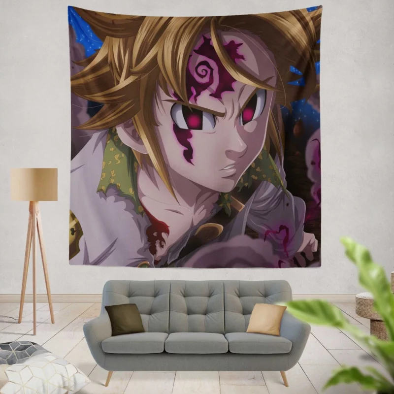 Meliodas Deadly Enigma Anime Wall Tapestry