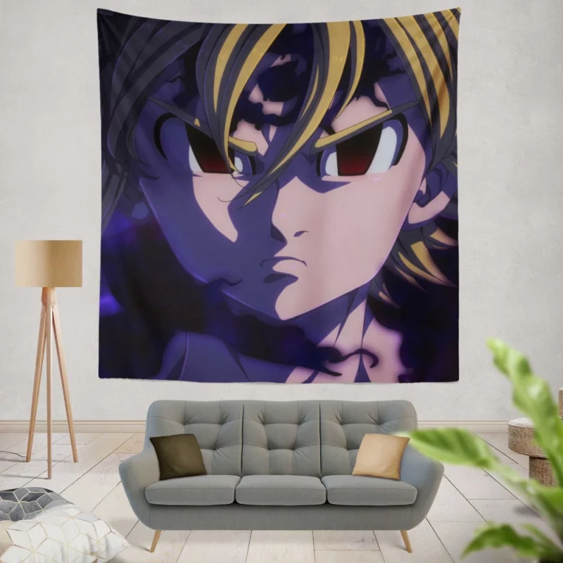 Meliodas Demon King True Form Anime Wall Tapestry