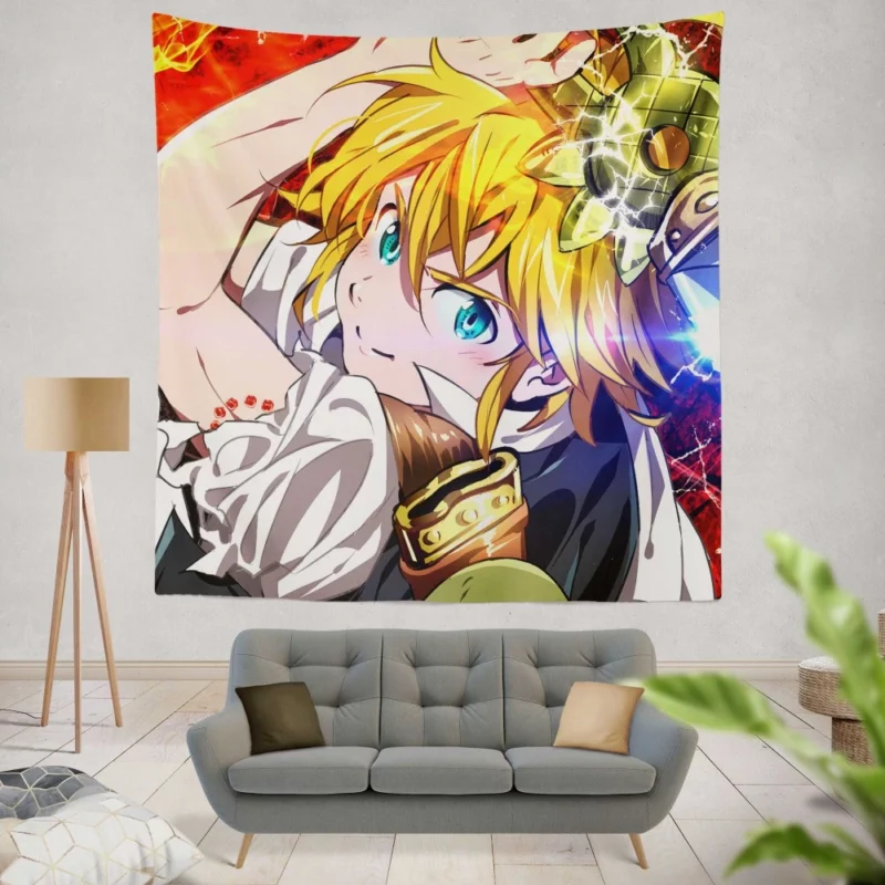 Meliodas Demonic Destiny Anime Wall Tapestry