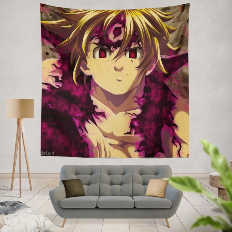 Meliodas Devil Might Anime Wall Tapestry