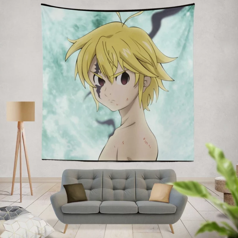 Meliodas Devil Within Anime Wall Tapestry