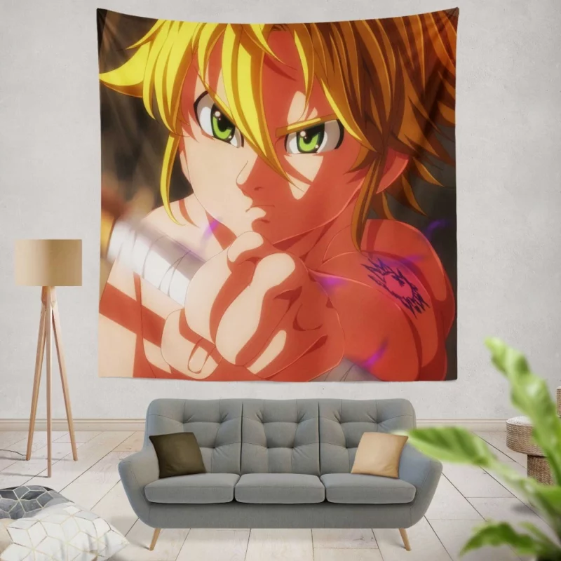 Meliodas Forbidden Power Anime Wall Tapestry