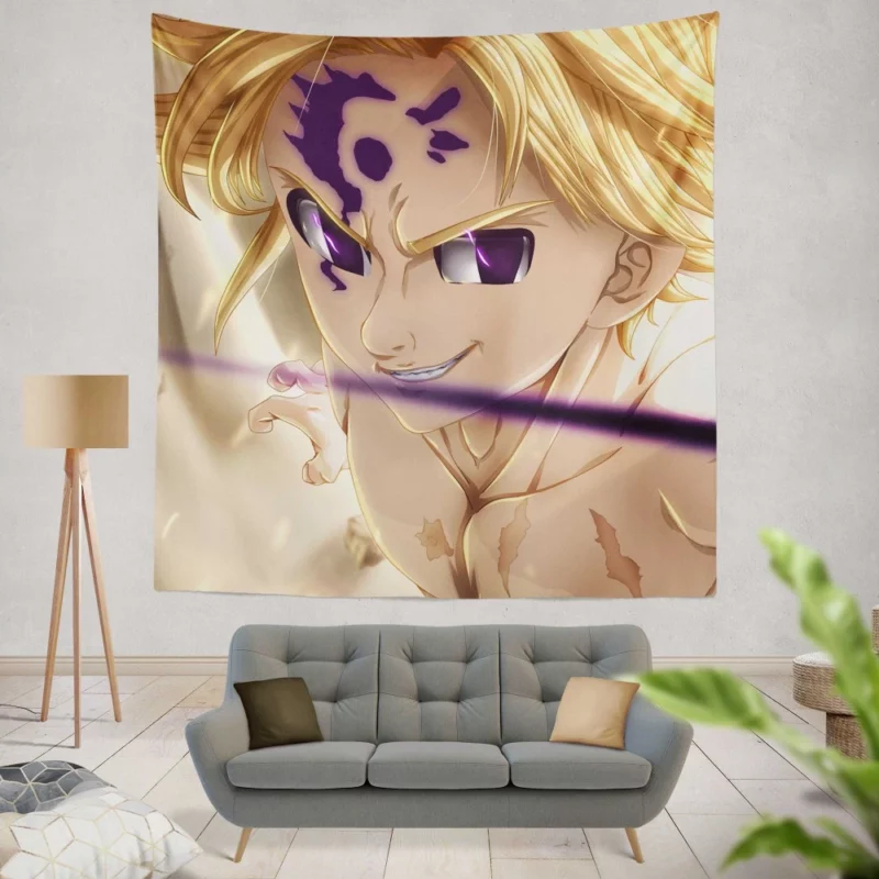 Meliodas Sin of Wrath Anime Wall Tapestry