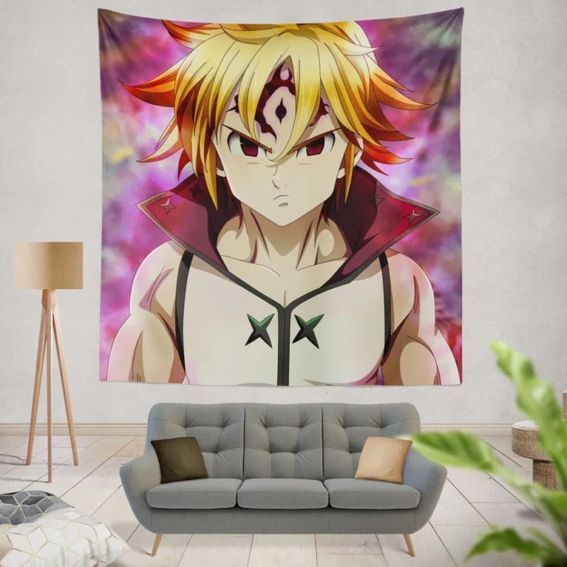 Meliodas Sins' Leader Anime Wall Tapestry