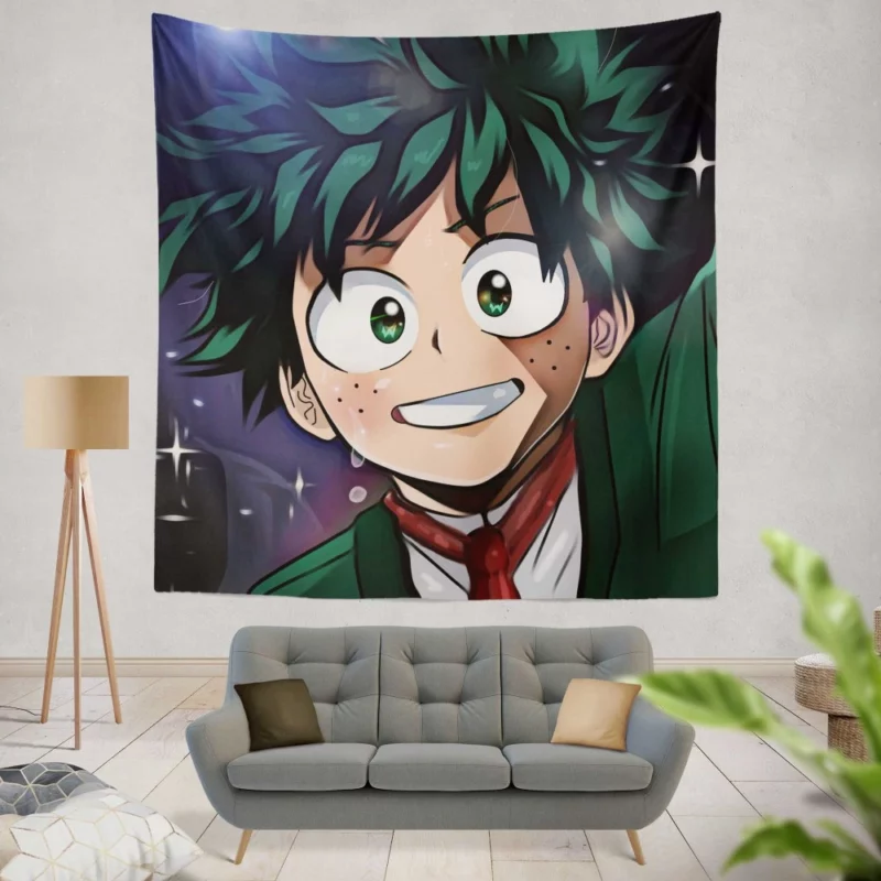 Midoriya Beyond Limits Anime Wall Tapestry