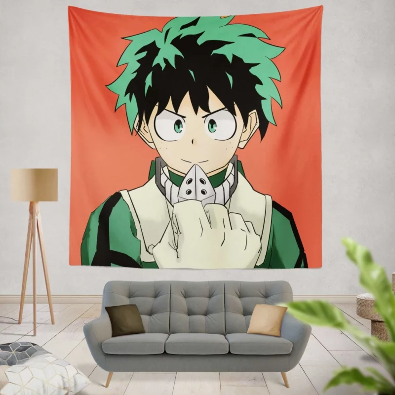 Midoriya Call to Heroism Anime Wall Tapestry