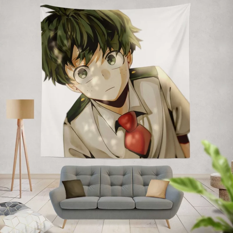 Midoriya Heroic Chronicle Anime Wall Tapestry